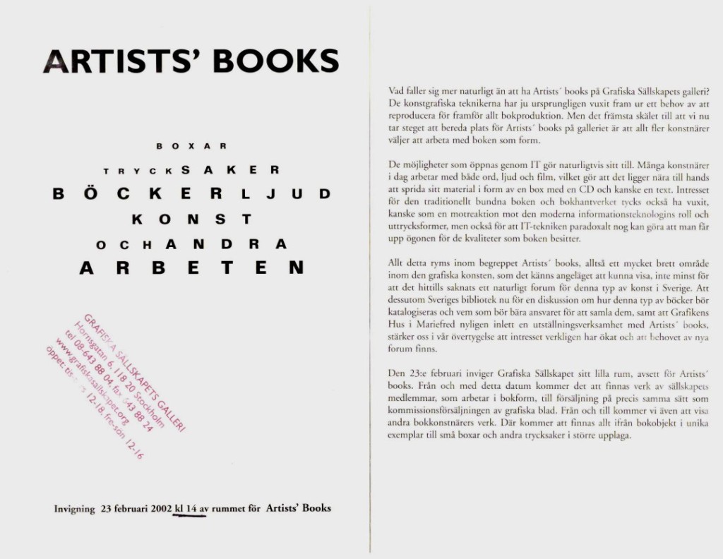 GS artists books 2002